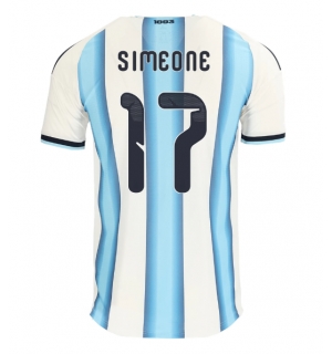 Argentina Giuliano Simeone #17 Hjemmedrakt VM 2026 Kortermet