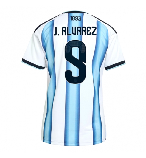 Argentina Julian Alvarez #9 Hjemmedrakt Dame VM 2026 Kortermet Argentina Julian Alvarez #9 Hjemmedrakt Dame VM 2026 Kortermet
