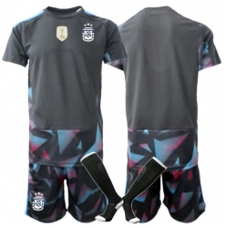 Argentina Keeper Hjemmedraktsett Barn VM 2026 Kortermet (+ Korte bukser)