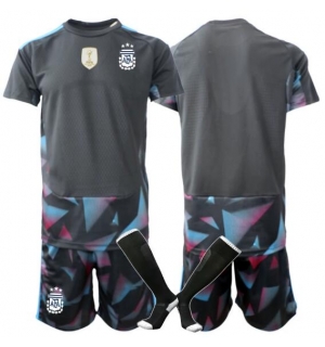 Argentina Keeper Hjemmedraktsett Barn VM 2026 Kortermet (+ Korte bukser)