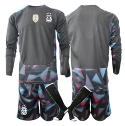 Argentina Keeper Hjemmedraktsett Barn VM 2026 Langermet (+ Korte bukser)
