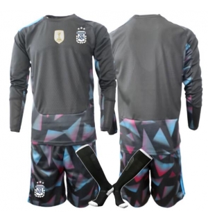 Argentina Keeper Hjemmedraktsett Barn VM 2026 Langermet (+ Korte bukser)