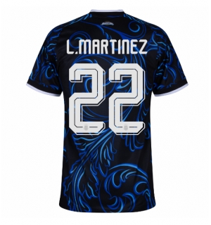 Argentina Lautaro Martinez #22 Bortedrakt Dame VM 2026 Kortermet