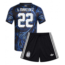Argentina Lautaro Martinez #22 Bortedraktsett Barn VM 2026 Kortermet (+ Korte bukser)