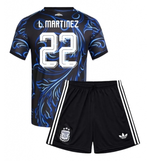 Argentina Lautaro Martinez #22 Bortedraktsett Barn VM 2026 Kortermet (+ Korte bukser)
