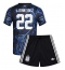 Argentina Lautaro Martinez #22 Bortedraktsett Barn VM 2026 Kortermet (+ Korte bukser)