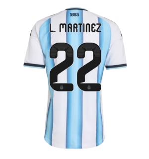 Argentina Lautaro Martinez #22 Hjemmedrakt Dame VM 2026 Kortermet