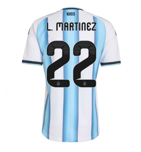 Argentina Lautaro Martinez #22 Hjemmedrakt Dame VM 2026 Kortermet Argentina Lautaro Martinez #22 Hjemmedrakt Dame VM 2026 Kortermet