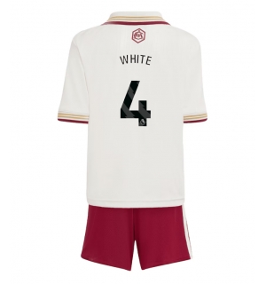 Arsenal Ben White #4 Tredjedraktsett Barn 2025-26 Kortermet (+ Korte bukser)