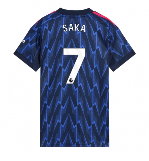 Arsenal Bukayo Saka #7 Bortedrakt Dame 2025-26 Kortermet Arsenal Bukayo Saka #7 Bortedrakt Dame 2025-26 Kortermet