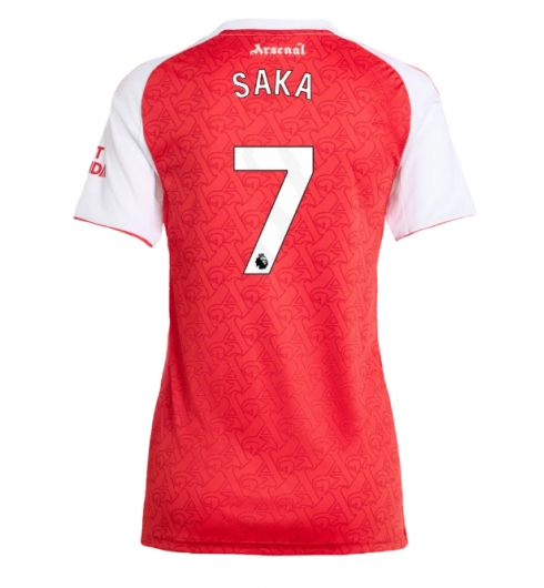 Arsenal Bukayo Saka #7 Hjemmedrakt Dame 2025-26 Kortermet Arsenal Bukayo Saka #7 Hjemmedrakt Dame 2025-26 Kortermet