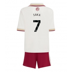 Arsenal Bukayo Saka #7 Tredjedraktsett Barn 2025-26 Kortermet (+ Korte bukser)