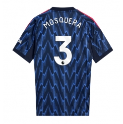Arsenal Cristhian Mosquera #3 Bortedrakt 2025-26 Kortermet