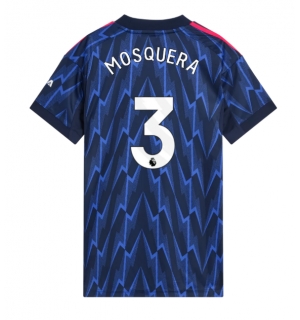 Arsenal Cristhian Mosquera #3 Bortedrakt Dame 2025-26 Kortermet