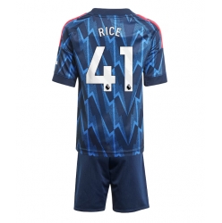 Arsenal Declan Rice #41 Bortedraktsett Barn 2025-26 Kortermet (+ Korte bukser)
