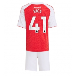 Arsenal Declan Rice #41 Hjemmedraktsett Barn 2025-26 Kortermet (+ Korte bukser)