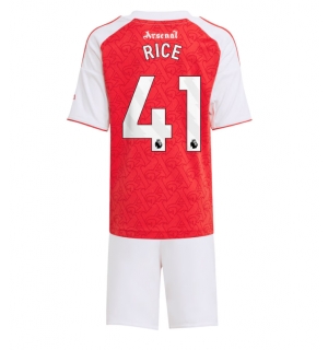 Arsenal Declan Rice #41 Hjemmedraktsett Barn 2025-26 Kortermet (+ Korte bukser)