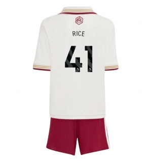Arsenal Declan Rice #41 Tredjedraktsett Barn 2025-26 Kortermet (+ Korte bukser)