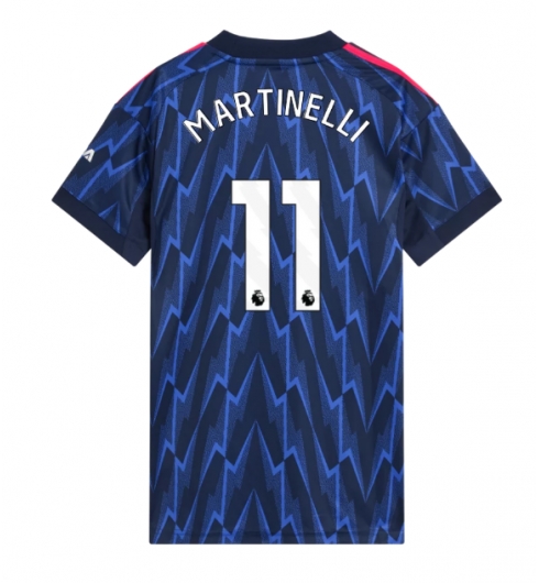 Arsenal Gabriel Martinelli #11 Bortedrakt Dame 2025-26 Kortermet Arsenal Gabriel Martinelli #11 Bortedrakt Dame 2025-26 Kortermet