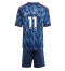 Arsenal Gabriel Martinelli #11 Bortedraktsett Barn 2025-26 Kortermet (+ Korte bukser)