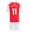 Arsenal Gabriel Martinelli #11 Hjemmedraktsett Barn 2025-26 Kortermet (+ Korte bukser)