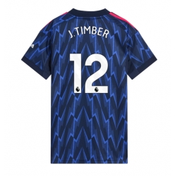 Arsenal Jurrien Timber #12 Bortedrakt Dame 2025-26 Kortermet