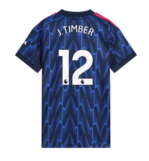 Arsenal Jurrien Timber #12 Bortedrakt Dame 2025-26 Kortermet Arsenal Jurrien Timber #12 Bortedrakt Dame 2025-26 Kortermet