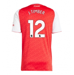 Arsenal Jurrien Timber #12 Hjemmedrakt 2025-26 Kortermet