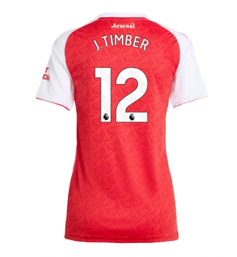 Arsenal Jurrien Timber #12 Hjemmedrakt Dame 2025-26 Kortermet Arsenal Jurrien Timber #12 Hjemmedrakt Dame 2025-26 Kortermet