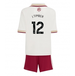 Arsenal Jurrien Timber #12 Tredjedraktsett Barn 2025-26 Kortermet (+ Korte bukser)