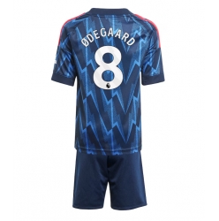Arsenal Martin Odegaard #8 Bortedraktsett Barn 2025-26 Kortermet (+ Korte bukser)