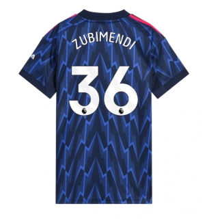 Arsenal Martin Zubimendi #36 Bortedrakt Dame 2025-26 Kortermet