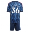 Arsenal Martin Zubimendi #36 Bortedraktsett Barn 2025-26 Kortermet (+ Korte bukser)