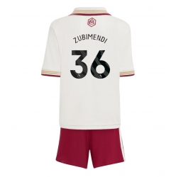 Arsenal Martin Zubimendi #36 Tredjedraktsett Barn 2025-26 Kortermet (+ Korte bukser)