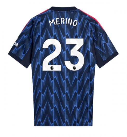 Arsenal Mikel Merino #23 Bortedrakt 2025-26 Kortermet Arsenal Mikel Merino #23 Bortedrakt 2025-26 Kortermet