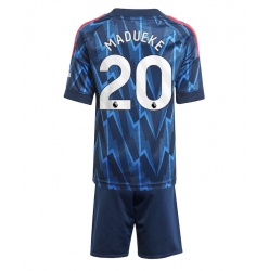 Arsenal Noni Madueke #20 Bortedraktsett Barn 2025-26 Kortermet (+ Korte bukser)