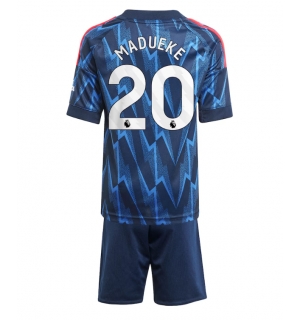 Arsenal Noni Madueke #20 Bortedraktsett Barn 2025-26 Kortermet (+ Korte bukser)