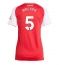 Arsenal Piero Hincapie #5 Hjemmedrakt Dame 2025-26 Kortermet Arsenal Piero Hincapie #5 Hjemmedrakt Dame 2025-26 Kortermet