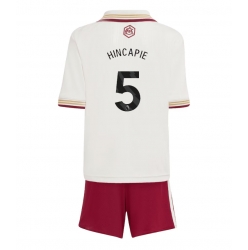 Arsenal Piero Hincapie #5 Tredjedraktsett Barn 2025-26 Kortermet (+ Korte bukser)