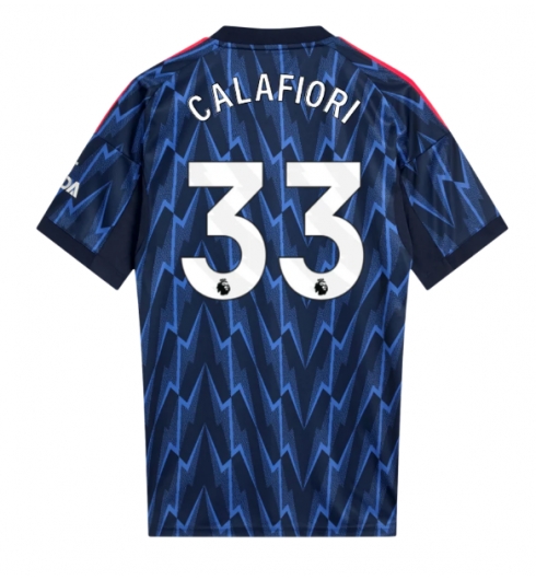 Arsenal Riccardo Calafiori #33 Bortedrakt 2025-26 Kortermet Arsenal Riccardo Calafiori #33 Bortedrakt 2025-26 Kortermet