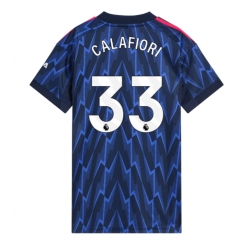 Arsenal Riccardo Calafiori #33 Bortedrakt Dame 2025-26 Kortermet