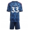 Arsenal Riccardo Calafiori #33 Bortedraktsett Barn 2025-26 Kortermet (+ Korte bukser)