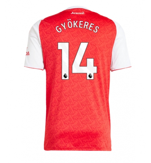Arsenal Viktor Gyokeres #14 Hjemmedrakt 2025-26 Kortermet Arsenal Viktor Gyokeres #14 Hjemmedrakt 2025-26 Kortermet