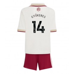 Arsenal Viktor Gyokeres #14 Tredjedraktsett Barn 2025-26 Kortermet (+ Korte bukser)