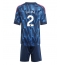 Arsenal William Saliba #2 Bortedraktsett Barn 2025-26 Kortermet (+ Korte bukser)