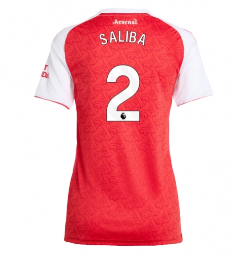 Arsenal William Saliba #2 Hjemmedrakt Dame 2025-26 Kortermet Arsenal William Saliba #2 Hjemmedrakt Dame 2025-26 Kortermet
