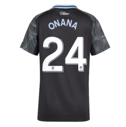 Aston Villa Amadou Onana #24 Bortedrakt Dame 2025-26 Kortermet