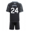 Aston Villa Amadou Onana #24 Bortedraktsett Barn 2025-26 Kortermet (+ Korte bukser)