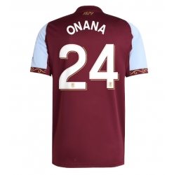 Aston Villa Amadou Onana #24 Hjemmedrakt 2025-26 Kortermet
