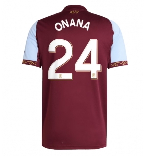 Aston Villa Amadou Onana #24 Hjemmedrakt 2025-26 Kortermet